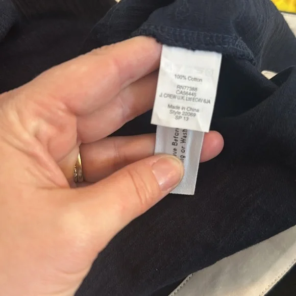 JCrew 100% Cotton Short Sleeve Color Block Dress Like New! - Picture 9 of 9